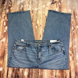 NWT American Eagle Stovepipe High Rise Short  Strigid Jeans Size  20 35W